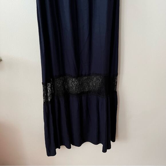 Alice + Olivia Mitsy Navy Blue Off-the-Shoulder Maxi Dress - Picture 8 of 10